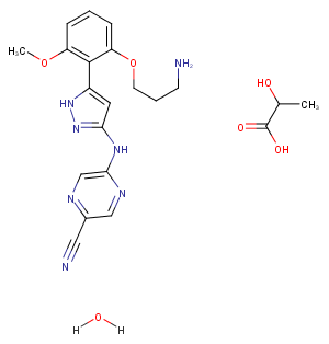 Prexasertib lactate hydrate图片