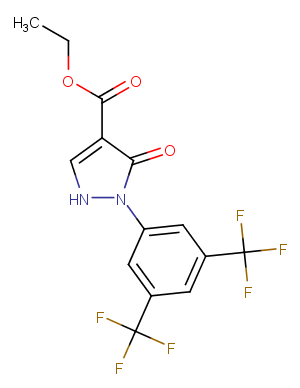 ethyl 2-[3,5-bis(trifluoromethyl)phenyl]-3-oxo-2,3-dihydro-1H-pyrazole-4-carboxylateͼƬ