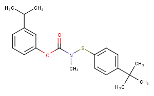 Carbamic acid,((p-tert-butylphenyl)thio)methyl-,m-isopropylphenyl esterͼƬ