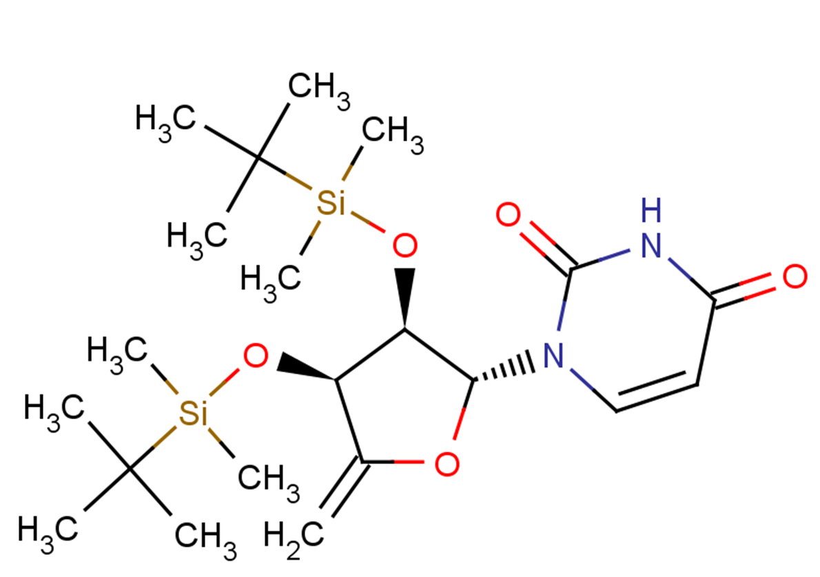 2',3'-Bis(O-t-butyldimethylsilyl)-4',5'-Didehydro-5'-deoxyuridineͼƬ