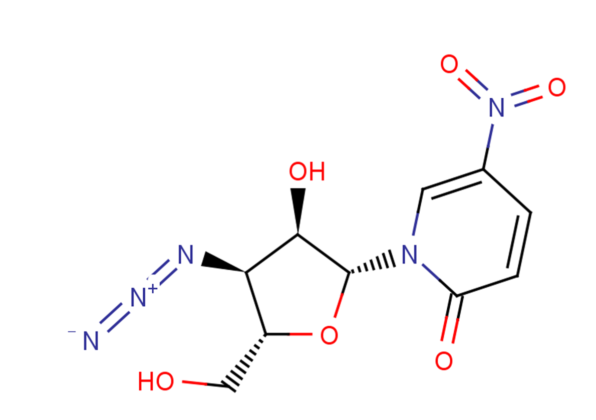 3'-Azido-3'-deoxy-5-nitro-4-deoxyuridineͼƬ