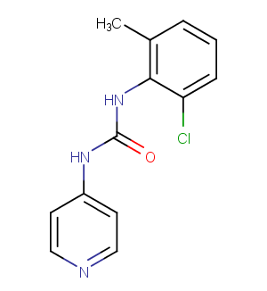 N-(2-Chloro-6-methylphenyl)-N'-4-pyridinylureaͼƬ