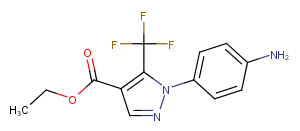 ethyl 1-(4-aminophenyl)-5-(trifluoromethyl)-1H-pyrazole-4-carboxylate图片