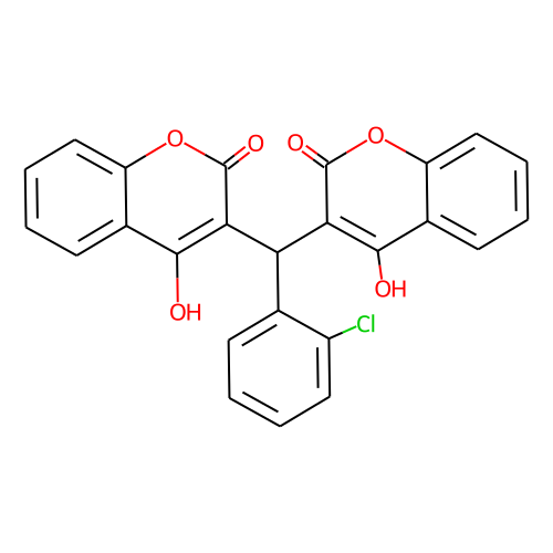 3,3'-((2-Chlorophenyl)methylene)bis(4-hydroxy-2H-chromen-2-one)ͼƬ