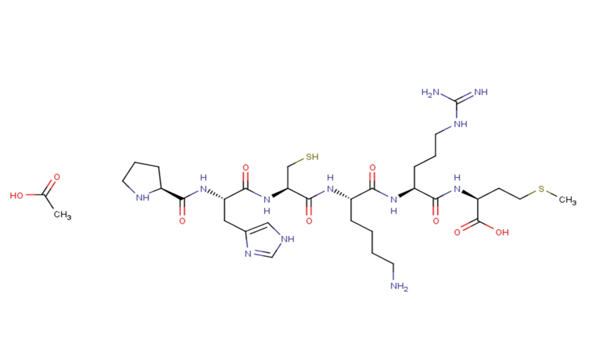 H-PRO-HIS-CYS-LYS-ARG-MET-OH acetateͼƬ