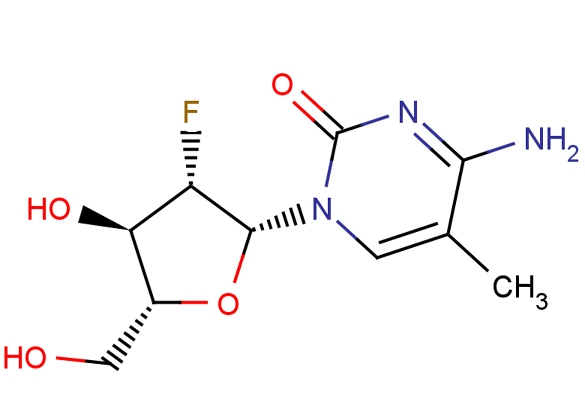 2'-Deoxy-2'-fluoro-5-methyl-arabinocytidineͼƬ