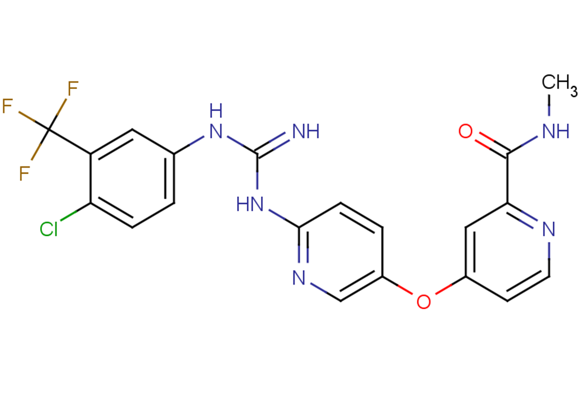 2-Pyridinecarboxamide,4-[[6-[[[[4-chloro-3-(trifluoromethyl)phenyl]amino]iminomethyl]amino]-3-pyridinyl]oxy]-N-methyl-ͼƬ