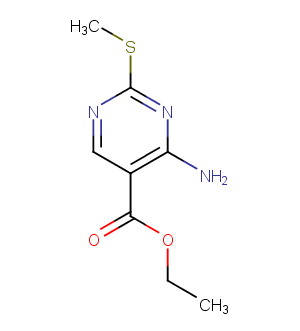 ETHYL 4-AMINO-2-(METHYLTHIO)PYRIMIDINE-5-CARBOXYLATEͼƬ