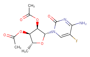 2'',3''-Di-O-acetyl-5''-deoxy-5-fuluro-D-cytidineͼƬ