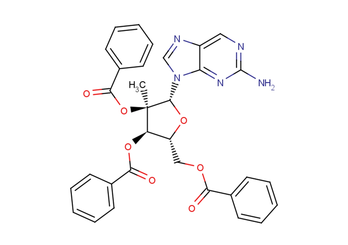 2-Amino-9-[(2,3,5-tri-O-benzoyl-2-C-methyl--D-ribofuranosyl)]-9H-purineͼƬ