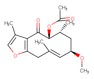 2-Methoxy-5-acetoxy-fruranogermacr-1(10)-en-6-oneͼƬ