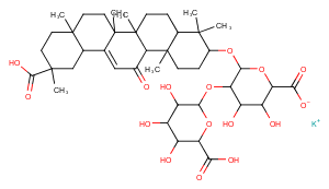 Glycyrrhizinic acid,potassium salt图片