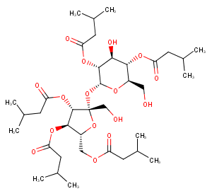 2,4,3',4',6'-Penta-O-(3-methylbutanoyl)sucroseͼƬ