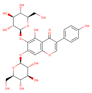 5,6,7,40-Tetrahydroxyisoflavone-6,7-di-o-b-D-glucopyranosideͼƬ