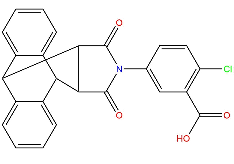 2-chloro-5-(16,18-dioxo-17-azapentacyclo[6,6,5,0~2,7~,0~9,14~,0~15,19~]nonadeca-2,4,6,9,11,13-hexaen-17-yl)benzoic acidͼƬ