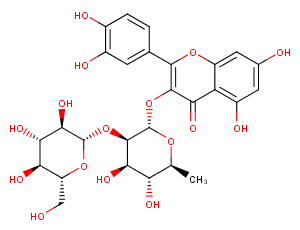 Quercetin-3-O-D-glucosyl]-(1-2)-L-rhamnosideͼƬ