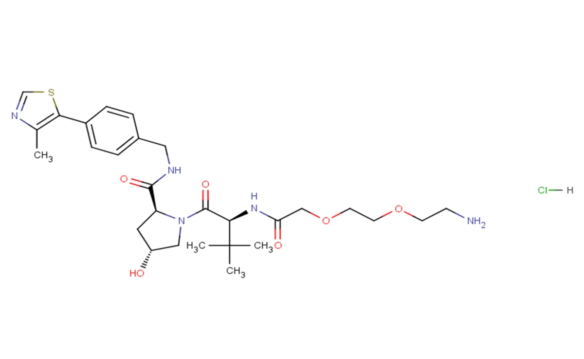 (S,R,S)-AHPC-PEG2-NH2 hydrochloride图片