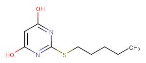 2-(pentylsulfanyl)pyrimidine-4,6-diolͼƬ