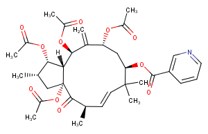 3,5,7,15-Tetraacetoxy-9-nicotinoyloxy-6(17),11-jatrophadien-14-oneͼƬ