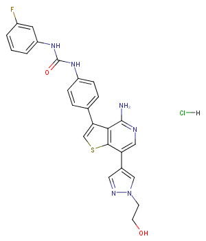 Ilorasertib hydrochloride图片