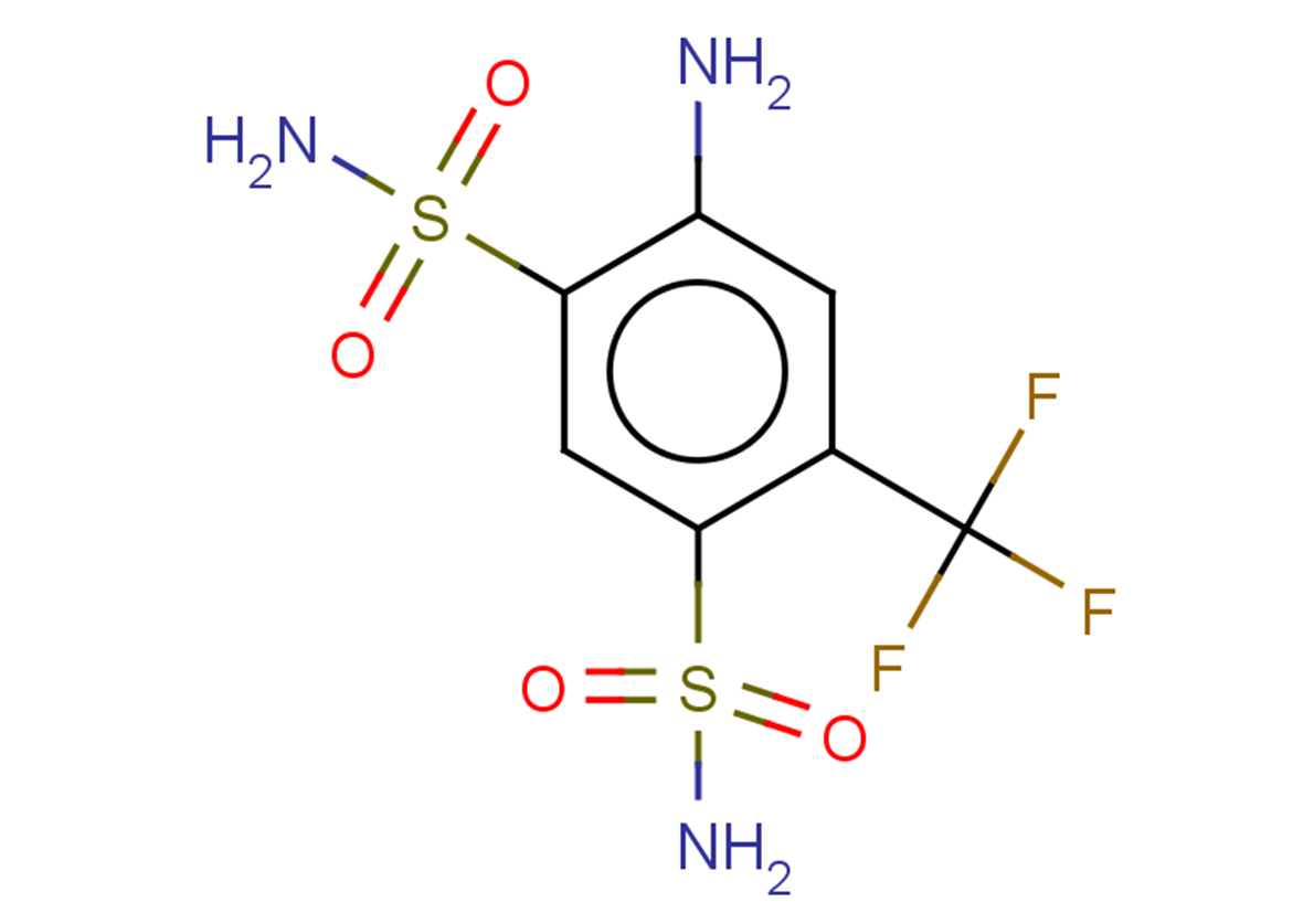 4-Amino-6-(trifluoromethyl)benzene-1,3-disulfonamideͼƬ