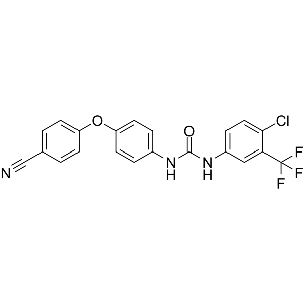 1-(4-Chloro-3-(trifluoromethyl)phenyl)-3-(4-(4-cyanophenoxy)phenyl)ureaͼƬ