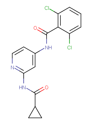2,6-Dichloro-N-(2-(cyclopropanecarboxamido)pyridin-4-yl)benzamideͼƬ