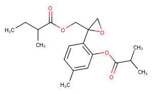 8,9-Epoxy-3-isobutyryloxy-10-(2-methylbutanoyl)thymol图片