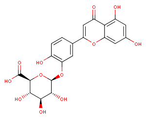 Luteolin-3-O-beta-D-glucuronide图片