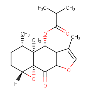 1β,10β-Epoxy-6β-isobutyryloxy-9-oxofuranoeremophilane图片