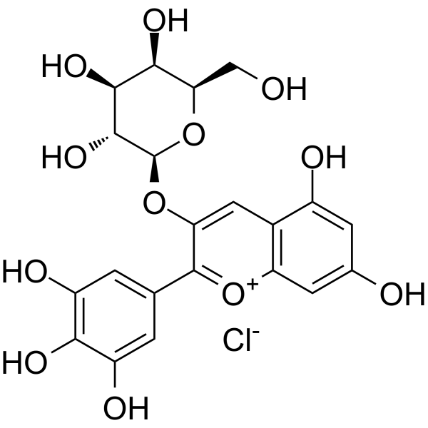 Delphinidin-3-O-galactoside chlorideͼƬ