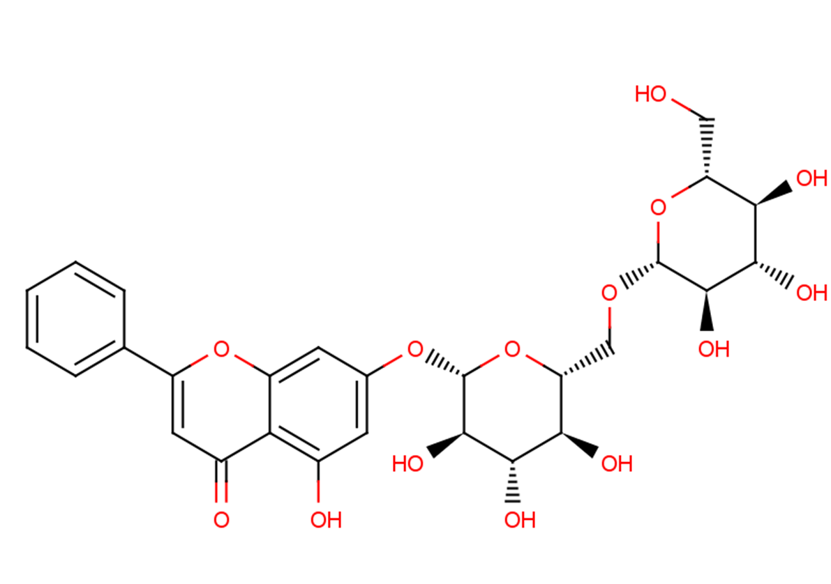 Chrysin 7-O-beta-gentiobioside图片