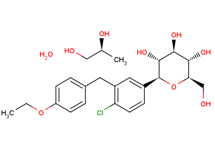 Dapagliflozin((2S)-1,2-propanediol,hydrate)ͼƬ