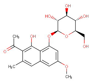 Torachrysone-8-O-b-D-glucoside图片