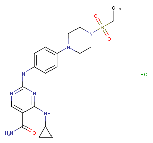 Cerdulatinib hydrochloride图片