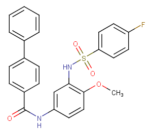 N-[3-[(4-fluorophenyl)sulfonylamino]-4-methoxyphenyl]-4-phenylbenzamideͼƬ