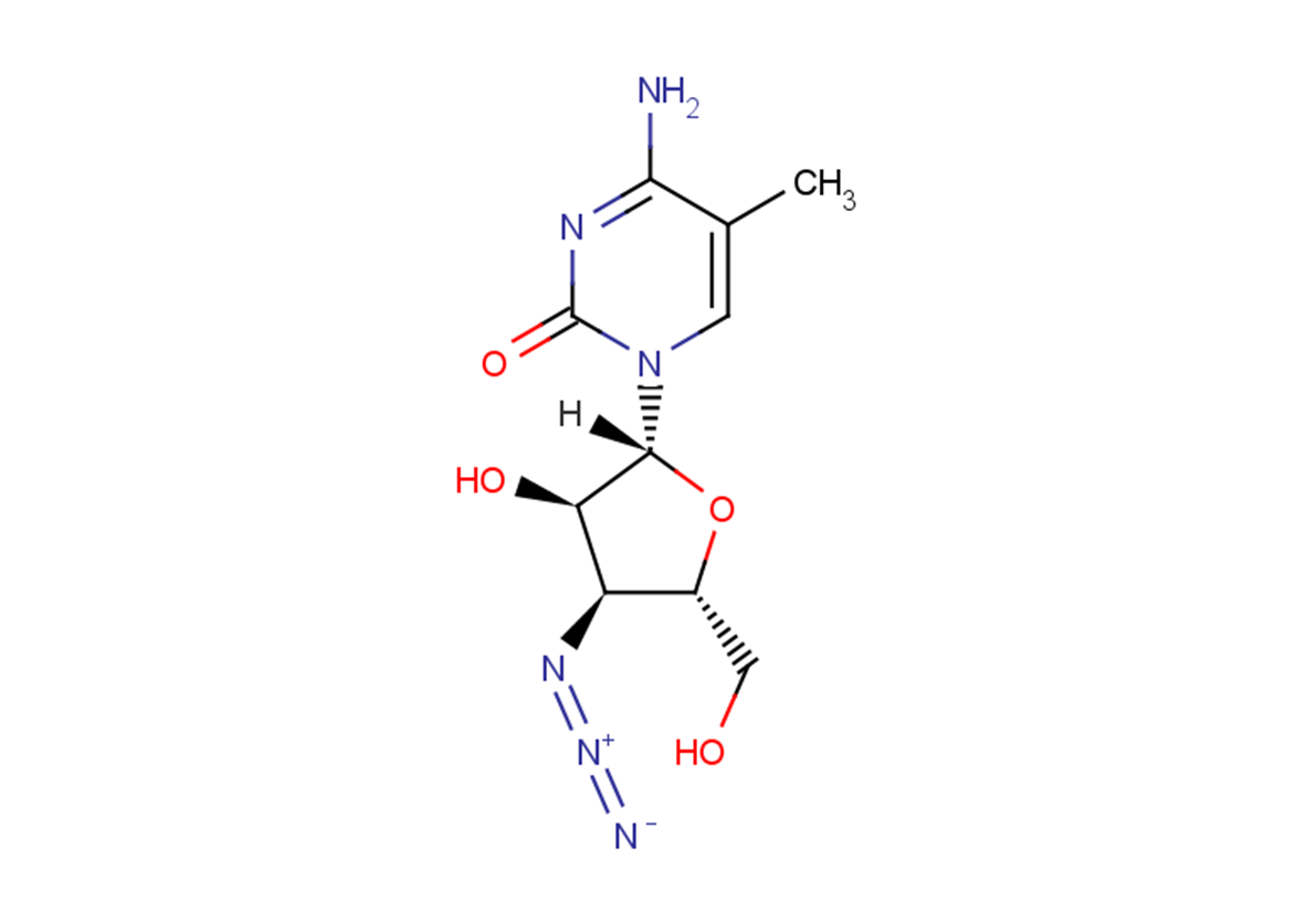 3'-Azido-3'-deoxy-5-methylcytidineͼƬ