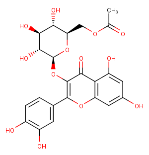 Quercetin-3-O-glucose-6''-acetateͼƬ