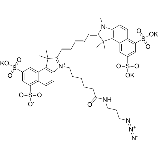 Sulfo-Cyanine5,5 azide tripotassiumͼƬ