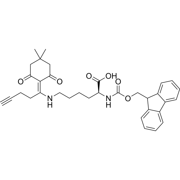 Fmoc-L-Lys(Pentynoyl-DIM)-OH图片