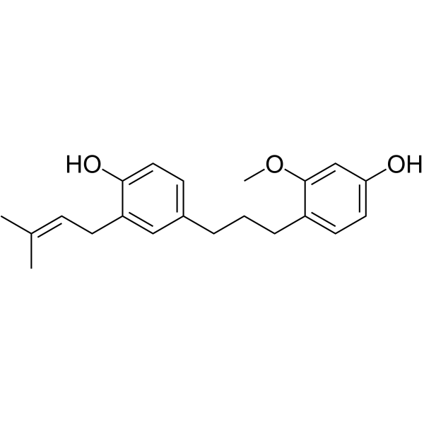 1-(4-Hydroxy-2-methoxyphenyl)-3-(4-hydroxy-3-prenylphenyl)ͼƬ