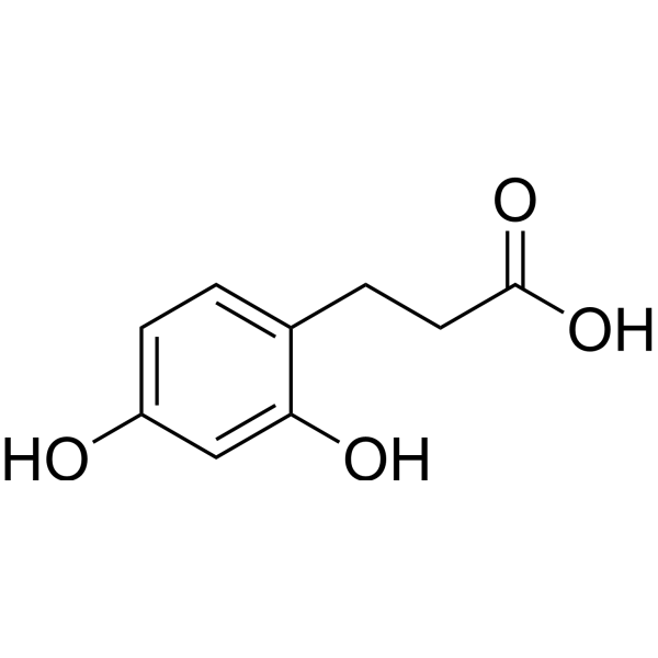 3-(2,4-Dihydroxyphenyl)propanoic acidͼƬ