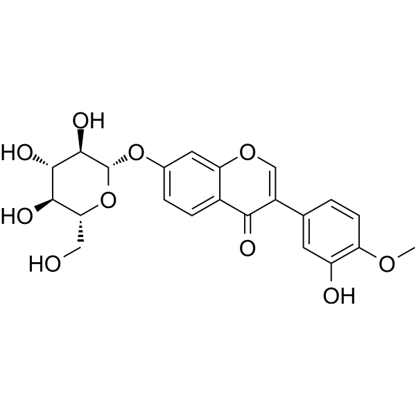 Calycosin-7-O-β-D-glucoside图片