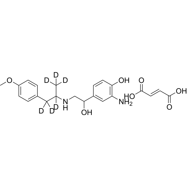 N-Deformyl Formoterol-d6 Fumarate(Mixture of Diastereomers)图片