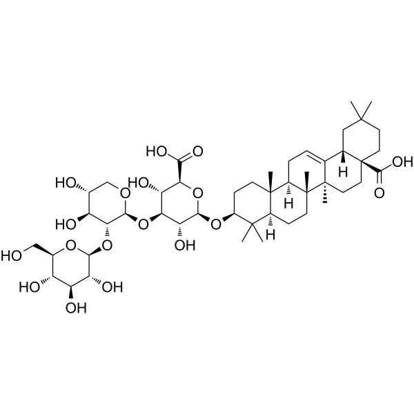 Oleanolic acid-3-O-glucosyl(1-2)xylyl(1-3)glucosiduronic acidͼƬ