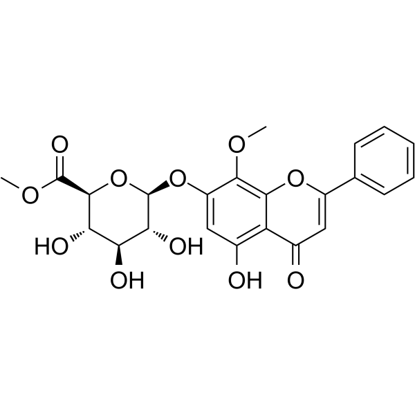 Wogonin 7-O-beta-D-glucuronide methyl esterͼƬ