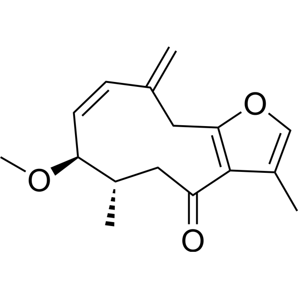 rel-3R-Methoxy-4S-furanogermacra-1E,10(15)-dien-6-oneͼƬ