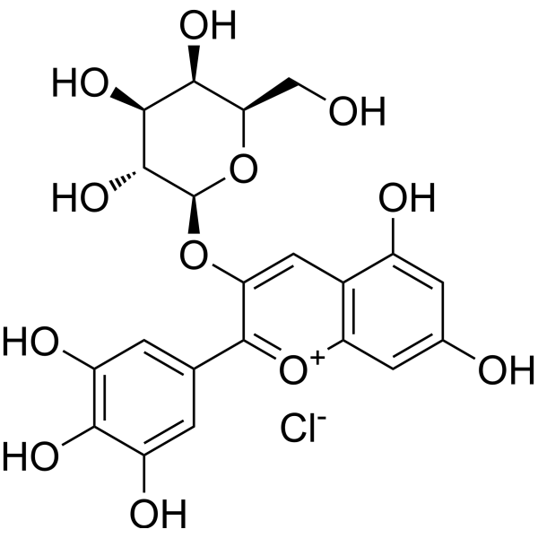 Delphinidin-3-O-galactoside chlorideͼƬ