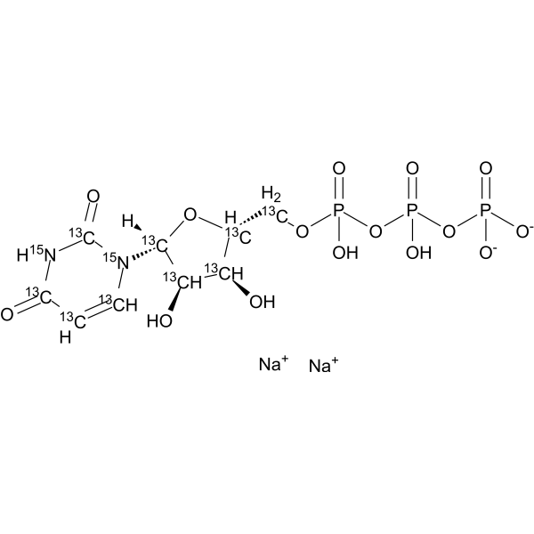 Uridine triphosphate-13C9,15N2 sodium图片