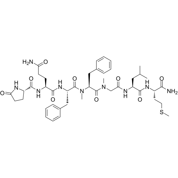 [Glp5,(Me)Phe8,Sar9] Substance P(5-11)图片